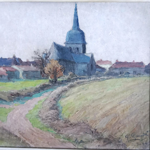 Village lever soleil - lever, du