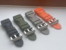 22/24/ 26mm Silicone Fits FOR PANERAI PAM Luminor Radiomis With Buckle BARGAIN