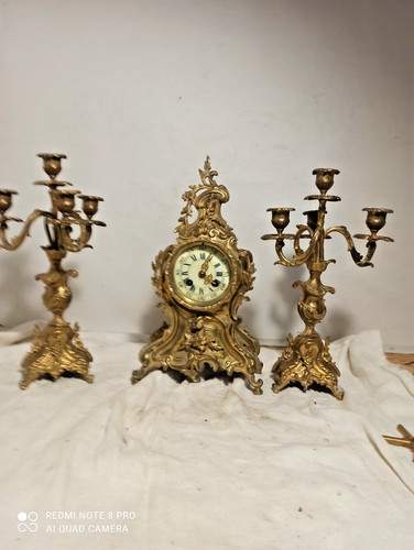 Garniture cheminee pendule - garniture,