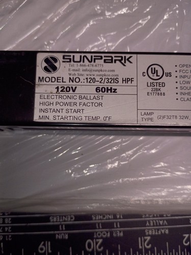 New sunpark ballast - ballast, model