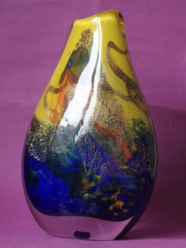 Superbe vase verre soufflé - superbe,