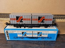 Märklin HO 4668  Wagon Container 'Sea Land' DB  ETAT NEUF 
