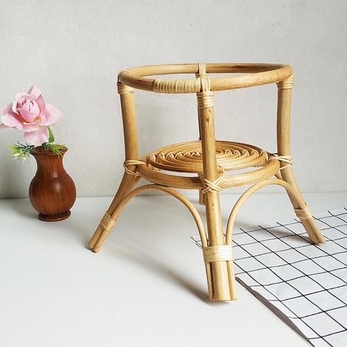 Support plante rotin - en,