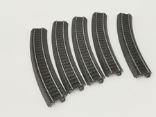 MÄRKLIN 24130 VOIE C LOT DE CINQ RAILS COURBES FONCÉS