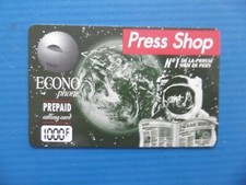 TELECARTE ECONO PHONE - PRESS SHOP - 1000 F. - PREPAID - ASTRONAUTE - CARTE 
