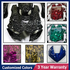 Black/Blue Forged Carbon Fiber Fairing Kit Bodywork For Yamaha YZF R1 2007-2008