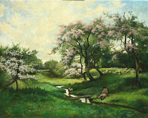 Paysage printemps avec - printemps,
