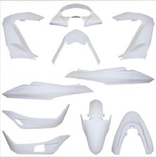 Kit carénage P2R pour scooter Honda 125 PCX 2010 à 2013 blanc brillant 10 pièces