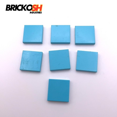 Lego 3068 medium azure tile - x7,