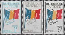 TCHAD service SV 1 à 3 ** MNH