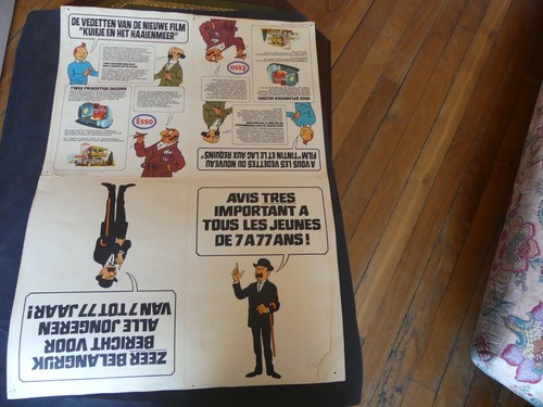 Poster publicite esso tintin - poster,