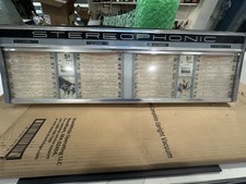Seeburg 222 Cabinet Upper Program Display # 481248 & STEREOPHONIC glass # 481370