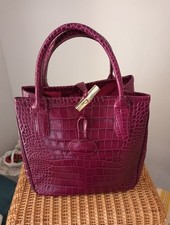 Sac Longchamp roseau Bordeaux 