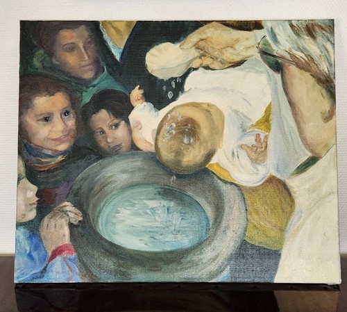 Tableau ancien huile - huile, toile