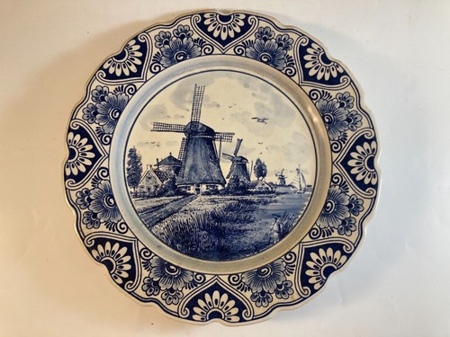 Assiette murale bleu - , de