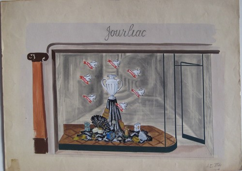 May gouache 1948 - gouache, signÉ