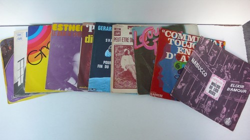 Lot disques vinyl 45 t - ,