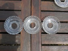 LOT DE 3 BOBECHES EN VERRE TRANSPARENT