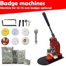 25/32/44/58/75mm Machine à badges Presse à badges Machine à badges + 500 badges