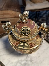 Satsuma "Moriage" Brule encens Tripode