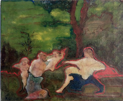 Peinture huile moderniste - l'huile,