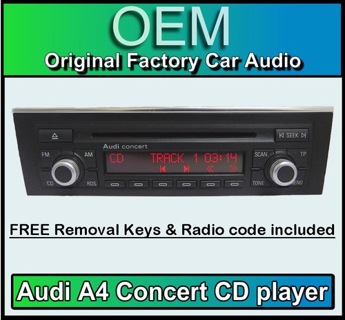 Audi concert autoradio - a4,