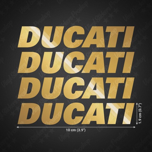 Stickers ducati cm or - 4,