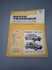 Revue technique Peugeot 104