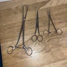 Lot De 3 Pinces Ciseaux Chirurgicaux Matériel Médical Dentaire