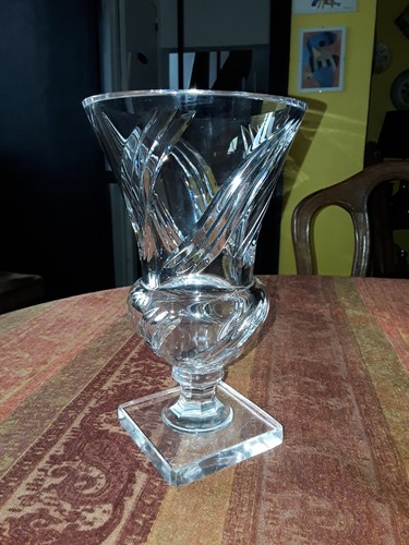 Vase cristal ancien - vase,