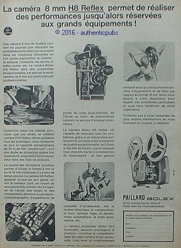 Publicite paillard bolex - publicite,