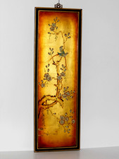 TABLEAU PANNEAU ANCIEN LAQUE