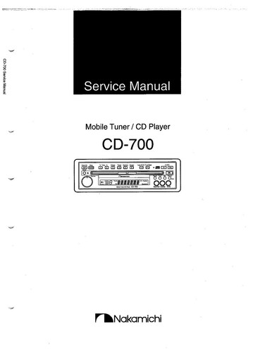 Service manuel instructions - service, d'instructions