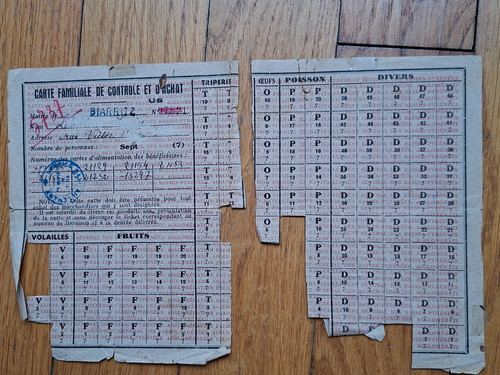Rationnement feuille de - rationnement,