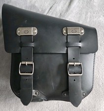 Harley-Davidson Leather Saddlebag Black Left Side OEM Motorcycle Bag