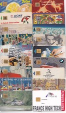 Lot de 18 télécartes