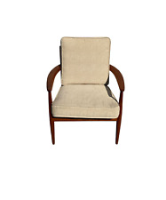 MID CENTURY DANISH MODERN FRANCE AND SONS GRETE JALK TEAK LOUNGE CHAIR