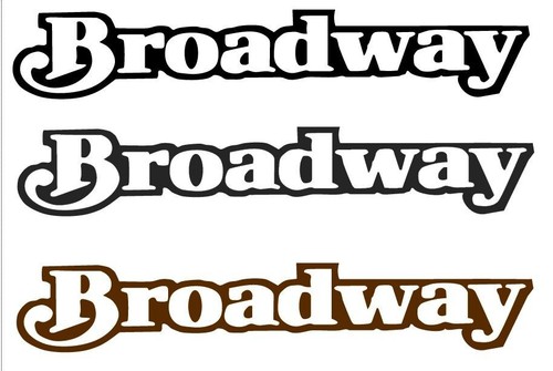 Autocollant broadway pour - broadway,