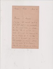 An 1888. letter. Saumur. Saint-Cyr. Timbuktu promotion. Le Pékin de Bahut.