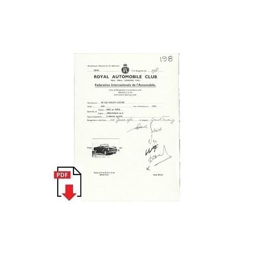 1965 mgb form of - 1965,