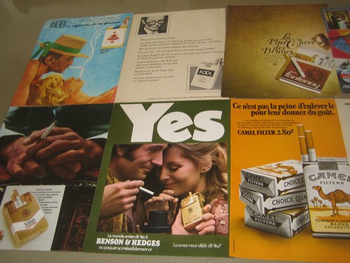 Lot publicités tabac - lot,
