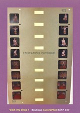 CARTE STÉRÉO COLORELIEF N° 972 : FEMME, ÉROTISME, " ÉDUCATION PHYSIQUE " -P107