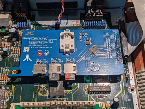 Acsi2stm interne pour atari - interne,