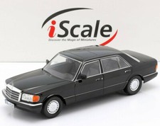 MERCEDES BENZ 560 SEL W126 1985 S CLASS BLACK ISCALE 11800000058 1:18