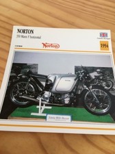 Norton 350 Manx F Horizontal 1954 Carte Collection moto Atlas UK
