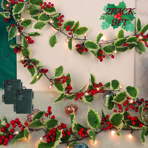 Pack christmas garlands 9ft - christmas, garlands,