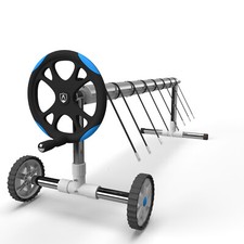 AREBOS Enrouleur De Bâche Piscine Longueur de 3 m jusquà 5,70 m