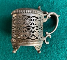 ANCIEN RARE MOUTARDIER ÉTAIN