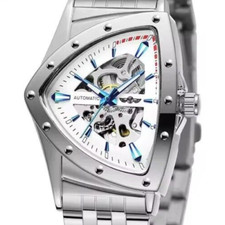Montre Homme T-WINNER 395S Automatique - Inox Argent & Boîtier Triangle