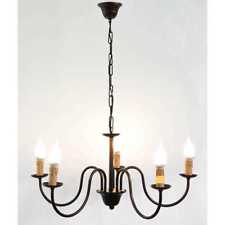 Modern Wrought Iron Seating Line Chandelier